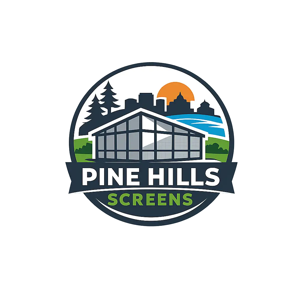 Pine Hills Screens logo for pool screen enclosures in Pine Hills, FL